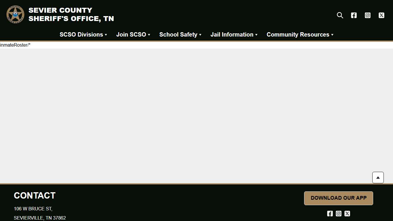 Inmate Roster | Sevier County Sheriff’s Office