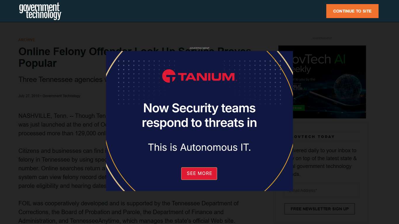 Online Felony Offender Look Up Service Proves Popular